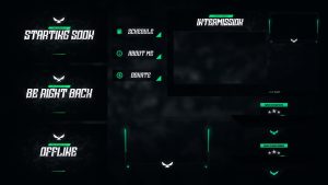 Darkstream - Animated Stream Overlay Package