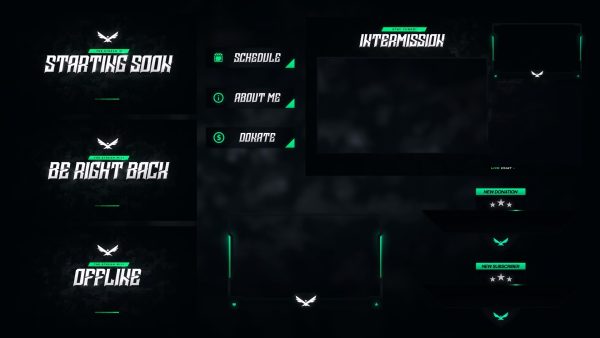 Darkstream - Animated Stream Overlay Package