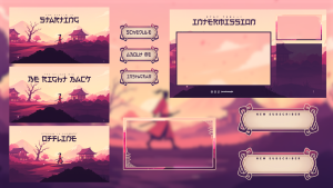 Samurai Sunrise - Animated Stream Overlay Package
