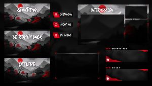 Samurai Dawn - Animated Stream Overlay Package