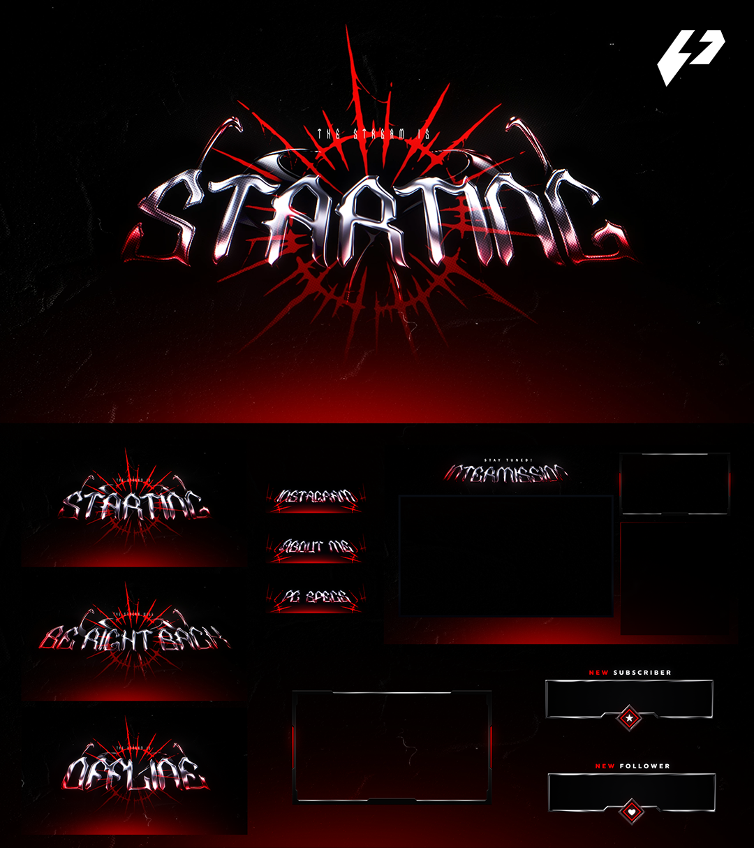 NightReaver - Animated Stream Overlay Package