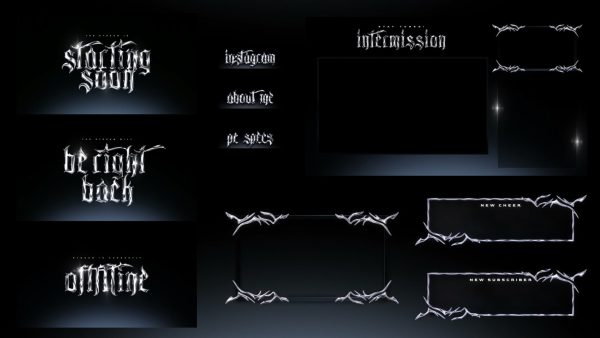 Midnight Throne – Full Animated Stream Overlay Package