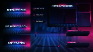 RetroVerse – Full Animated Stream Overlay Package