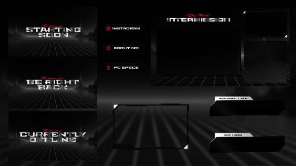 MonoVerse – Full Animated Stream Overlay Package